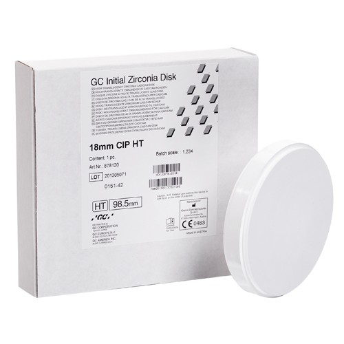 GC Initial Zirconia Disk HT CAD/CAM-Rohling ø 98,5 x 18 mm