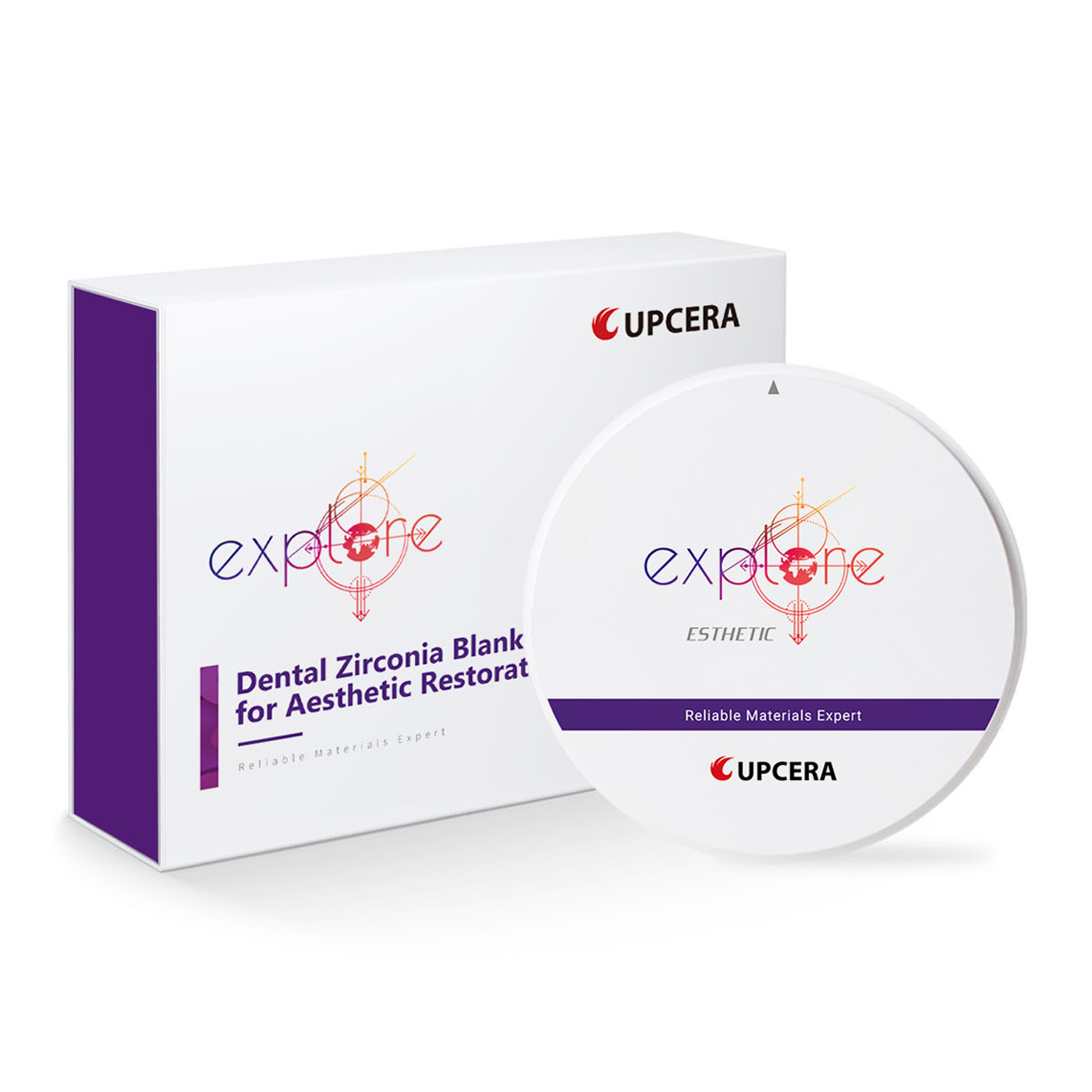 Upcera explore Esthetic CAD/CAM Blank, ø 98 x 16 mm, A1