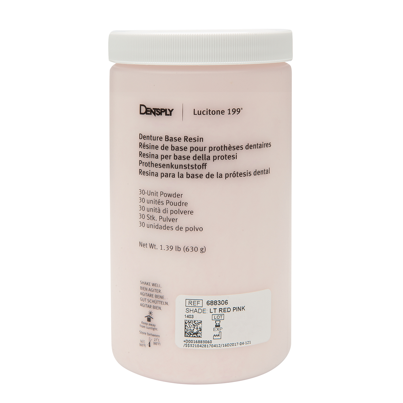 Dentsply Sirona Lucitone 199 Denture Resin, Powder, Pink