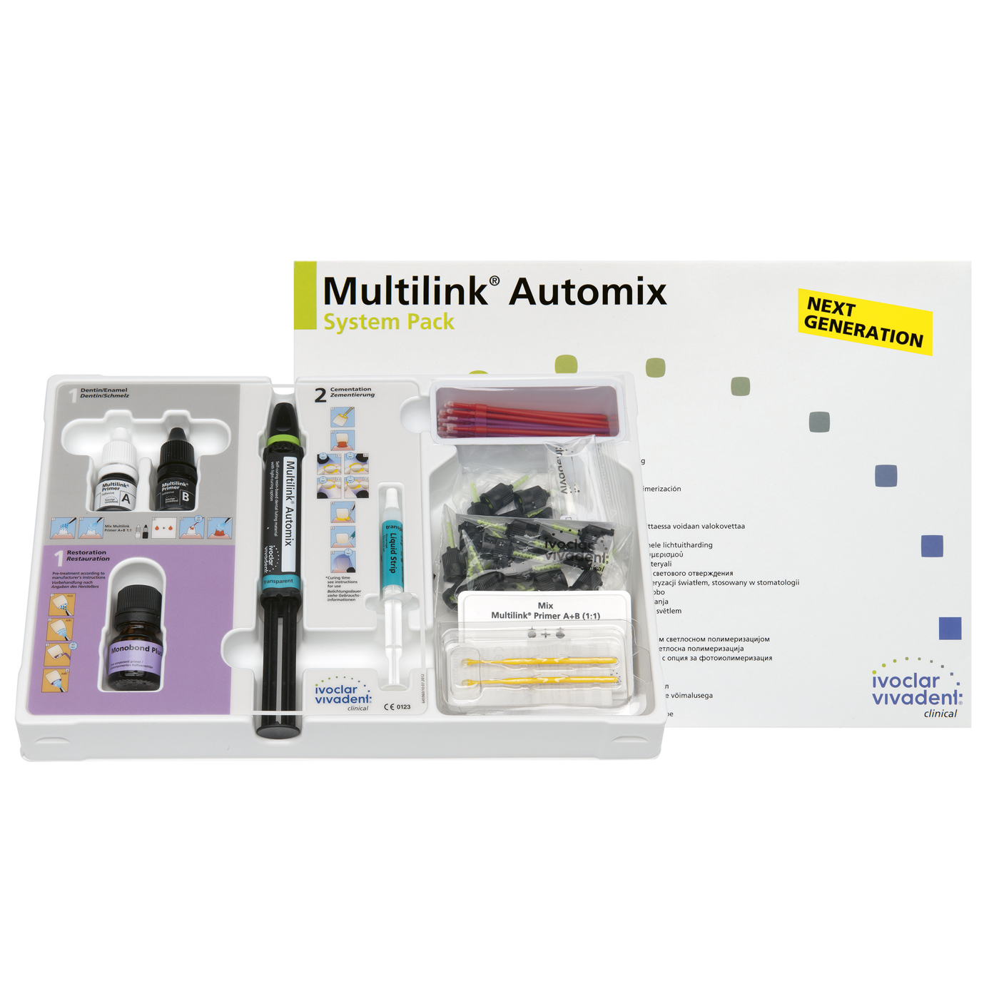 Ivoclar Multilink Automix Bonding Composite System Pack, Transparent