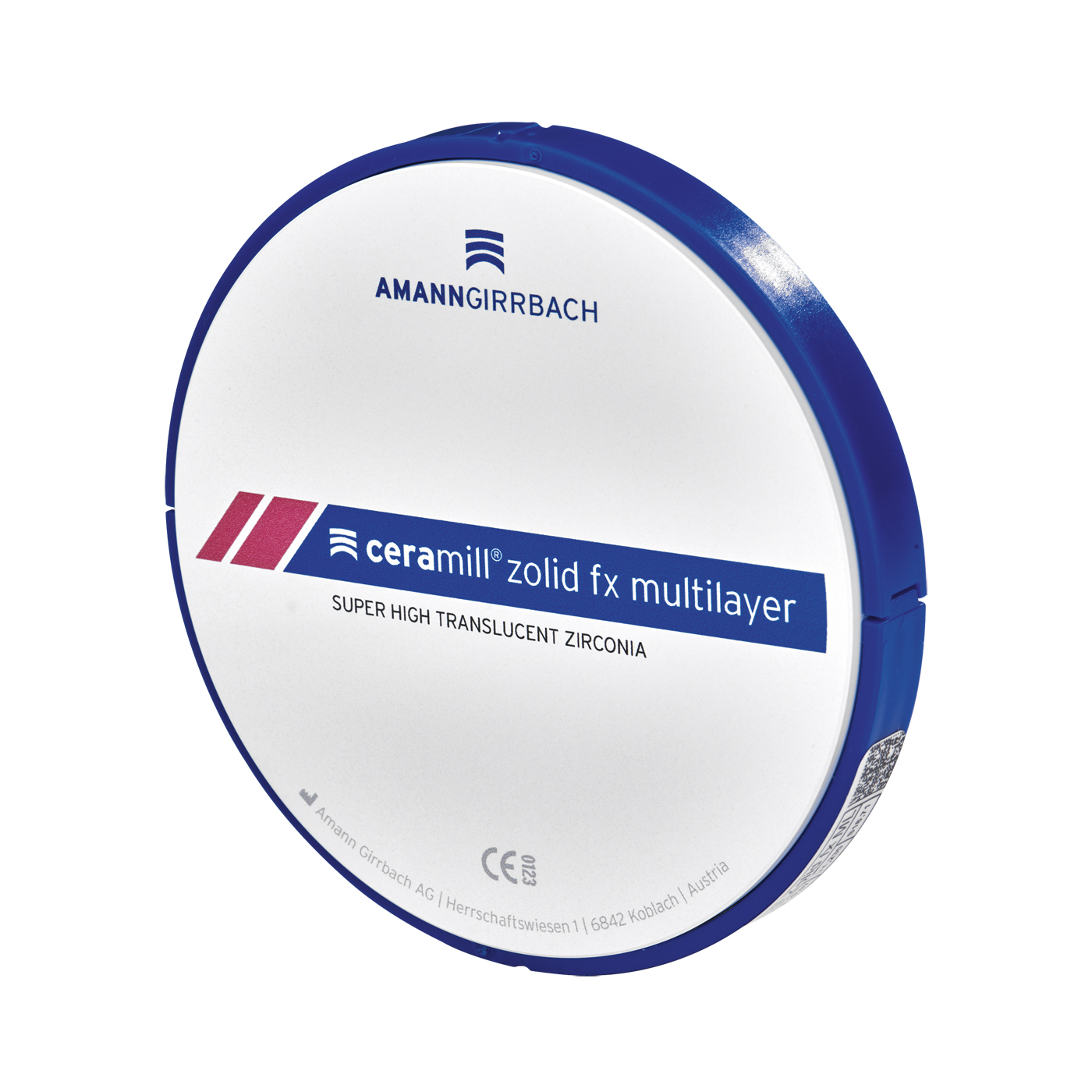 AmannGirrbach Ceramill Zolid FX Multilayer CAD/CAM-Rohling, ø 98x14mm,0/B1