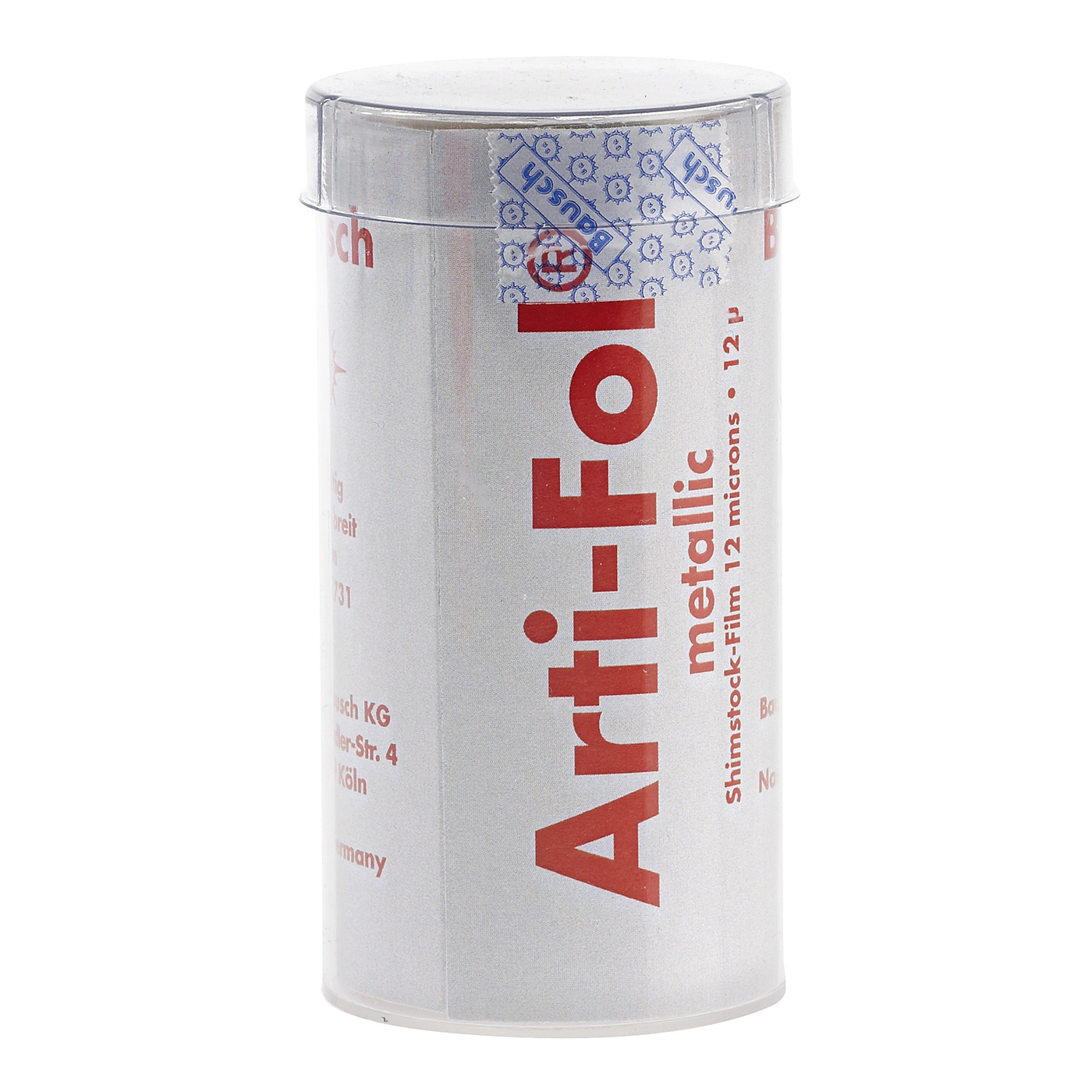 Bausch ArtiFol Metallic Shimstock Foil, Red, 75 mm 12 µm