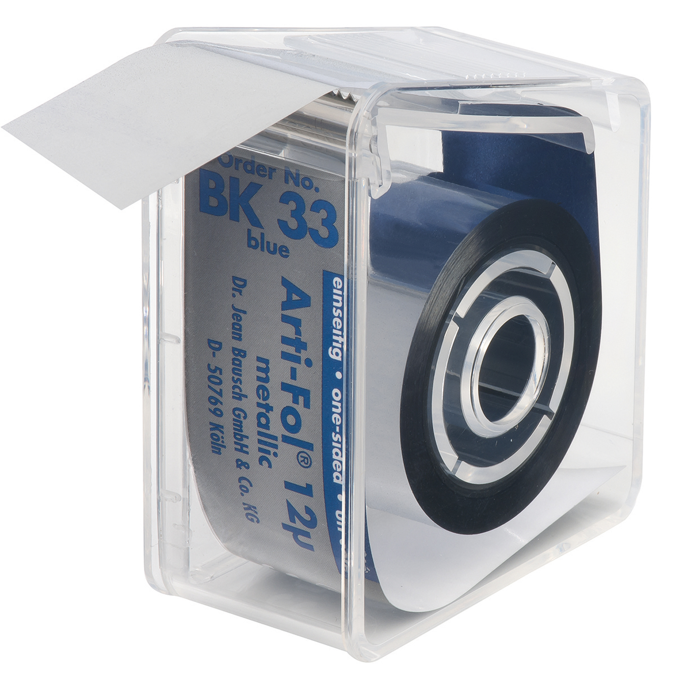 Bausch ArtiFol metallic Shimstock Foil, SingleSided, Blue