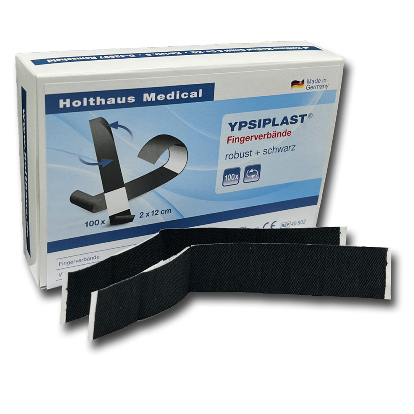 Holthaus Medical Ypsiplast Fingerverbände, robust + schwarz